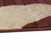 Tapis De Passage Dream Moderne Marron Foncé Crème Vagues