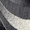 Tapis De Passage Dream Moderne Gris Foncé Vagues