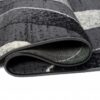 Tapis De Passage Dream Moderne Gris Foncé Vagues