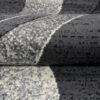 Tapis De Passage Dream Moderne Gris Foncé Vagues