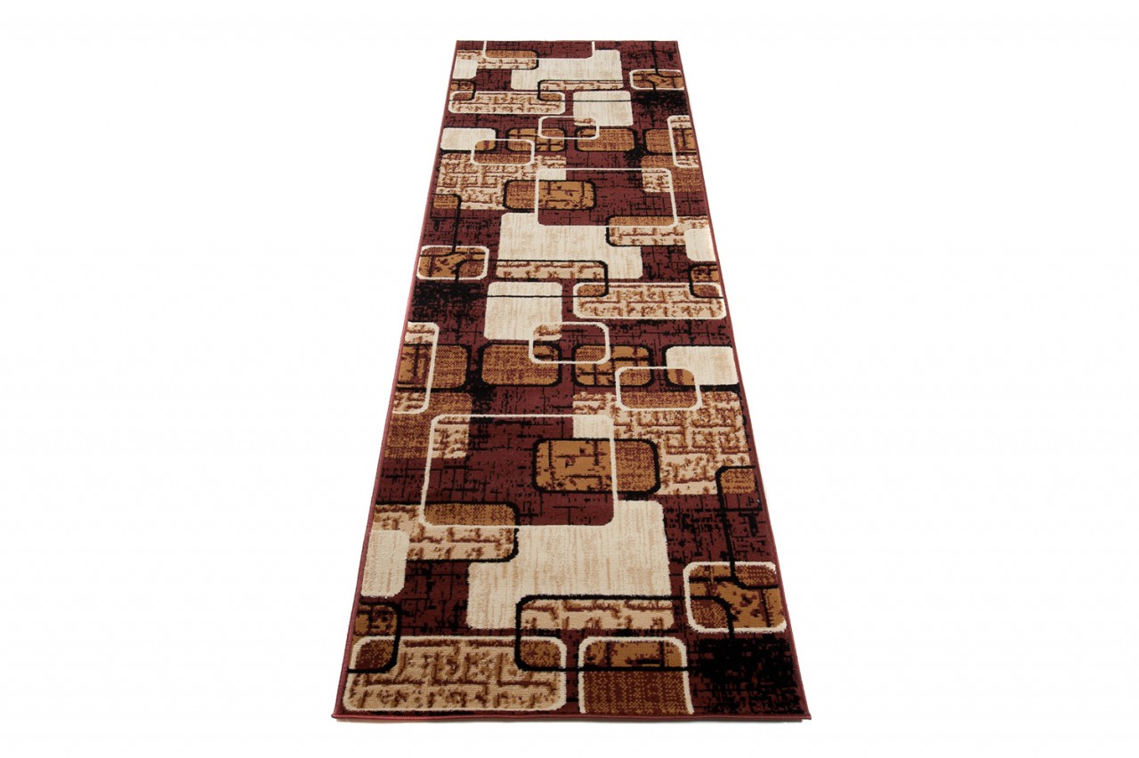 Tapis De Passage Dream Marron Géométrique Rectangles