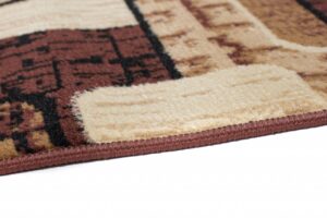 Tapis De Passage Dream Marron Géométrique Rectangles