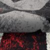 Tapis De Passage Dream Géométrique Gris Rouge Carrés