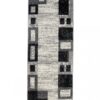 Tapis De Passage Dream Géométrique Gris Noir Rectangles