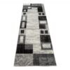 Tapis De Passage Dream Géométrique Gris Noir Rectangles