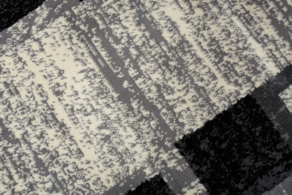 Tapis De Passage Dream Géométrique Gris Noir Rectangles
