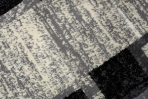 Tapis De Passage Dream Géométrique Gris Noir Rectangles