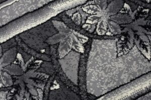 Tapis De Passage Dream Gris Géométrique Fleurs Cadre