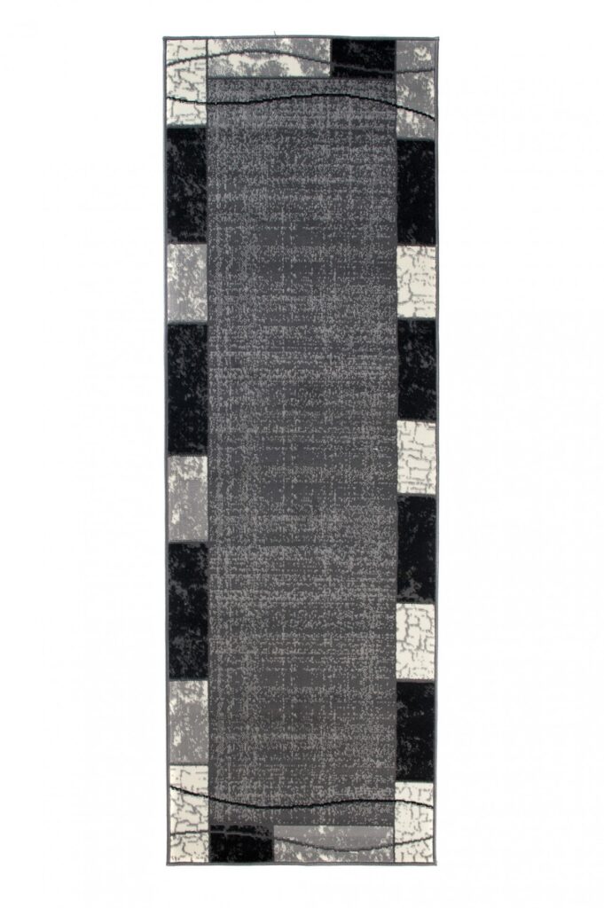 Tapis De Passage Dream Gris Géométrique Cadre