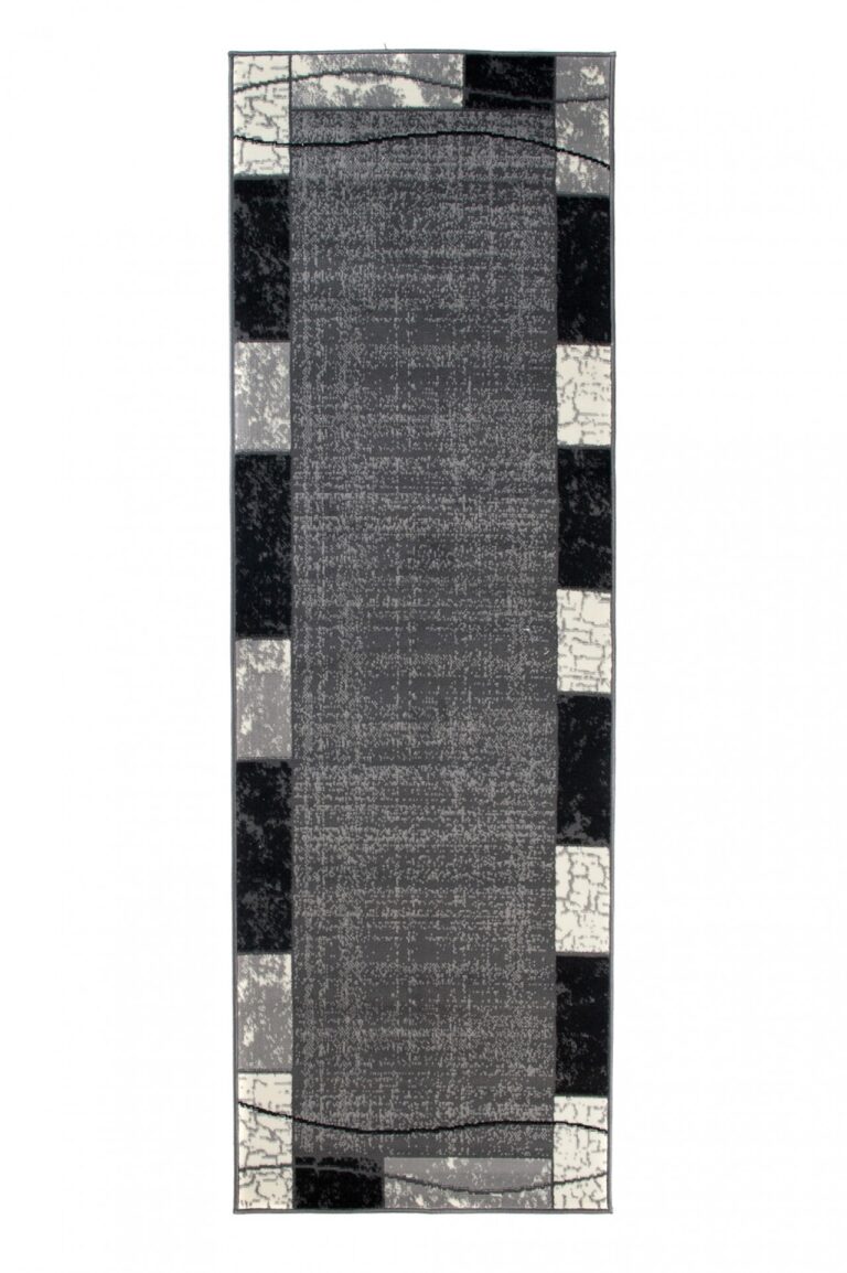 Tapis De Passage Dream Gris Géométrique Cadre