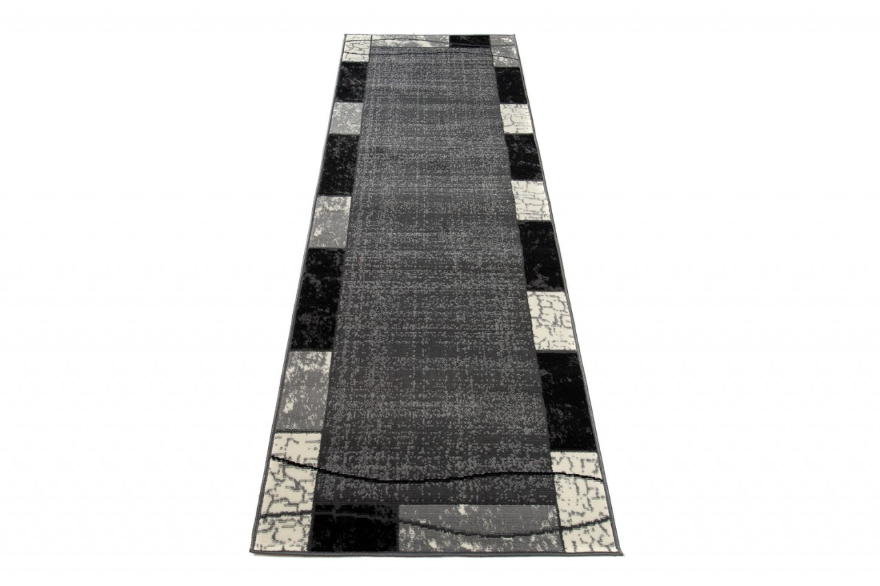 Tapis De Passage Dream Gris Géométrique Cadre