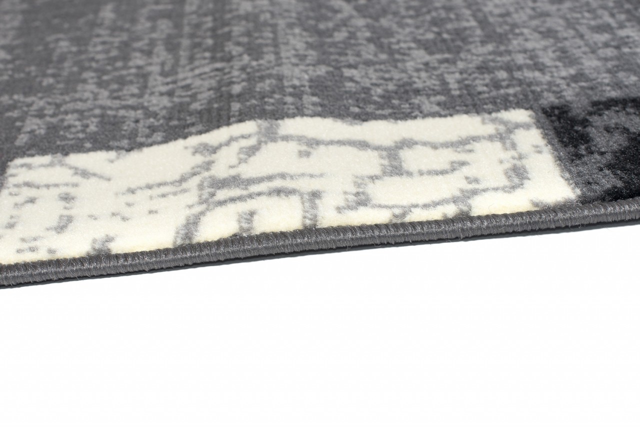 Tapis De Passage Dream Gris Géométrique Cadre