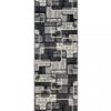 Tapis De Passage Dream Gris Noir Géométrique Rectangles