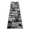 Tapis De Passage Dream Gris Noir Géométrique Rectangles