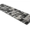 Tapis De Passage Dream Gris Noir Géométrique Rectangles