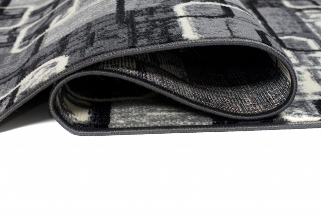 Tapis De Passage Dream Gris Noir Géométrique Rectangles