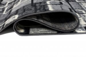 Tapis De Passage Dream Gris Noir Géométrique Rectangles