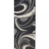 Tapis De Passage Dream Abstrait Gris Petites Vagues