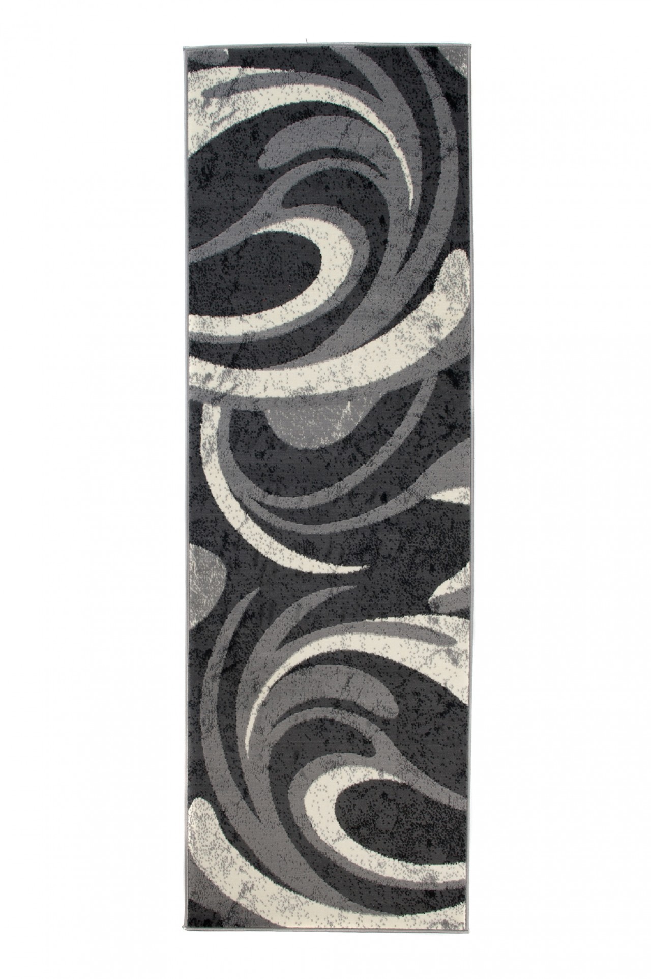 Tapis De Passage Dream Abstrait Gris Petites Vagues