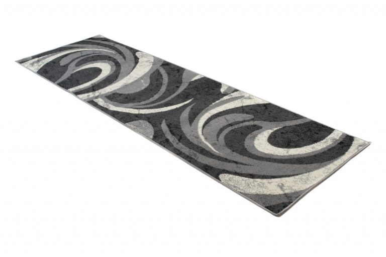 Tapis De Passage Dream Abstrait Gris Petites Vagues
