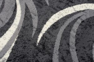 Tapis De Passage Dream Abstrait Gris Petites Vagues