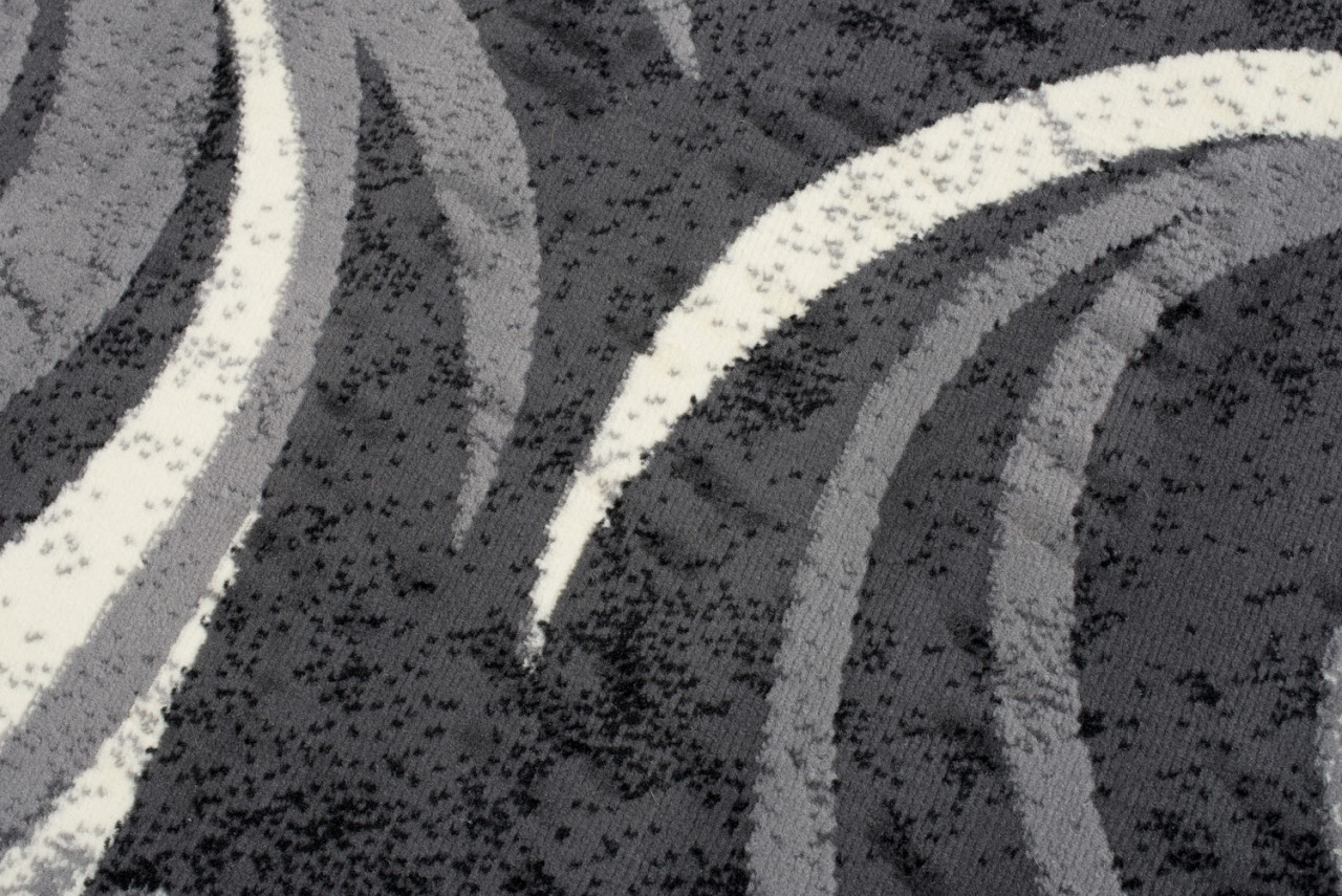 Tapis De Passage Dream Abstrait Gris Petites Vagues