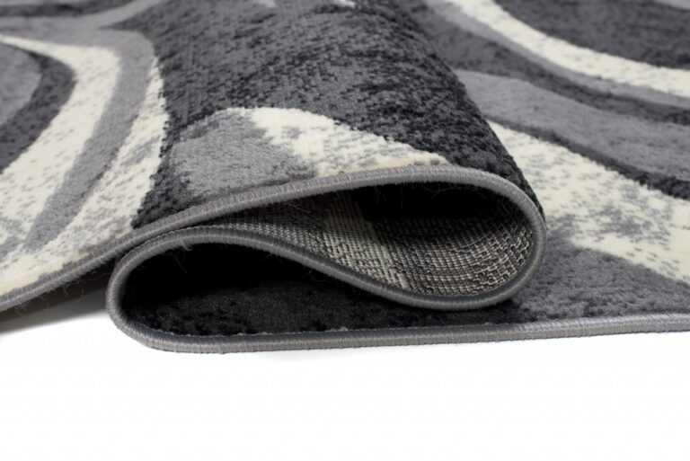 Tapis De Passage Dream Abstrait Gris Petites Vagues