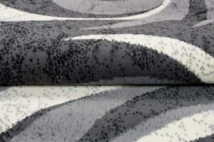 Tapis De Passage Dream Abstrait Gris Petites Vagues