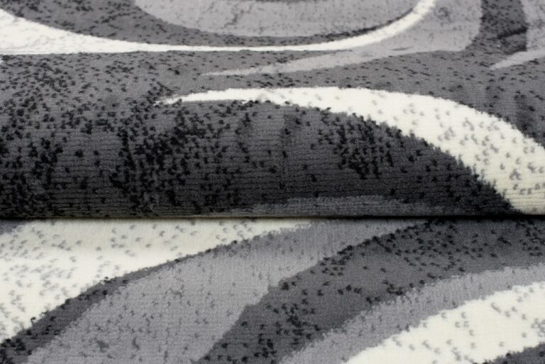 Tapis De Passage Dream Abstrait Gris Petites Vagues