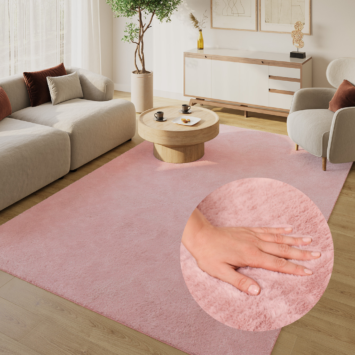 Tapis Lumi Rose Antidérapant