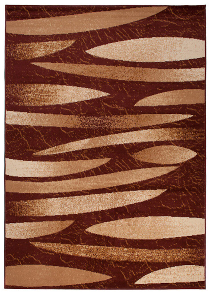 DREAM Tapis Moderne Pierres Abstrait Léger Marron Beige Fin