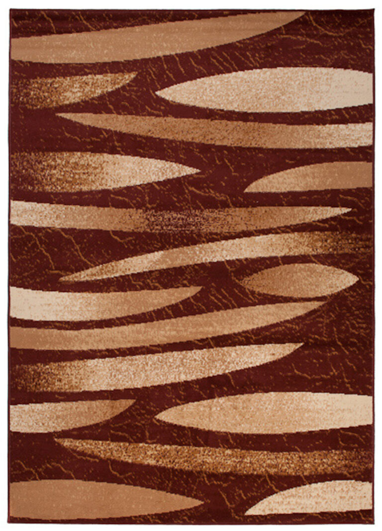 DREAM Tapis Moderne Pierres Abstrait Léger Marron Beige Fin
