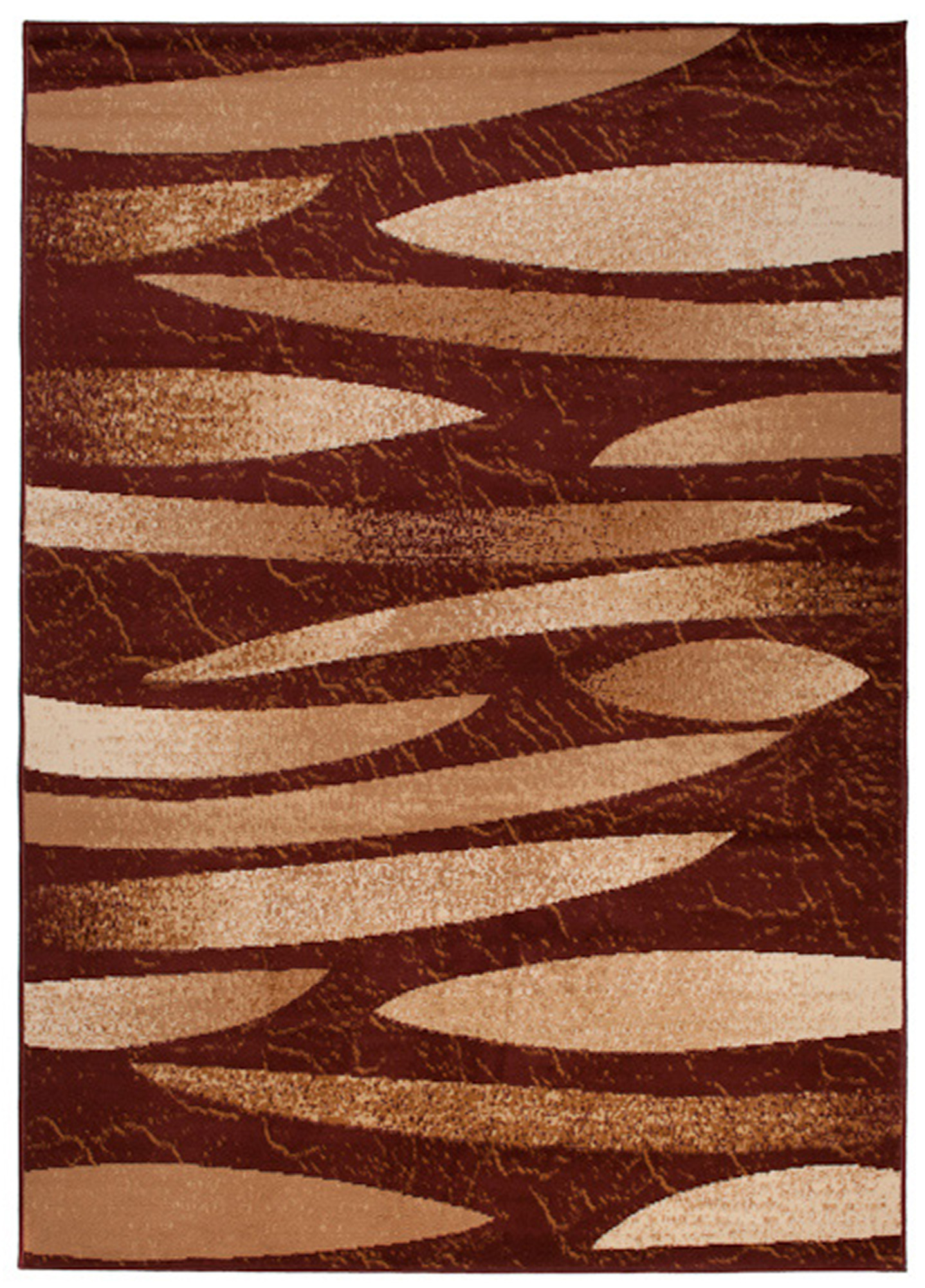 DREAM Tapis Moderne Pierres Abstrait Léger Marron Beige Fin