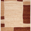 DREAM Tapis Moderne Carreaux Rectangles Beige Ecru Marron Fin