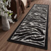 Tapis De Passage Dream Moderne Gris Noir Imprimé Animal