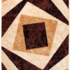Tapis Dream Géométrique Marron Crème Carrés