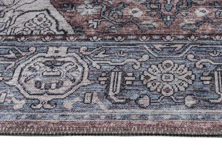 Tapis Dubai Bleu Marine Vintage Antidérapant