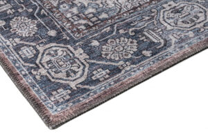 Tapis Dubai Bleu Marine Vintage Antidérapant