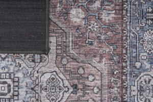 Tapis Dubai Bleu Marine Vintage Antidérapant