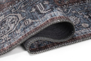 Tapis Dubai Bleu Marine Vintage Antidérapant