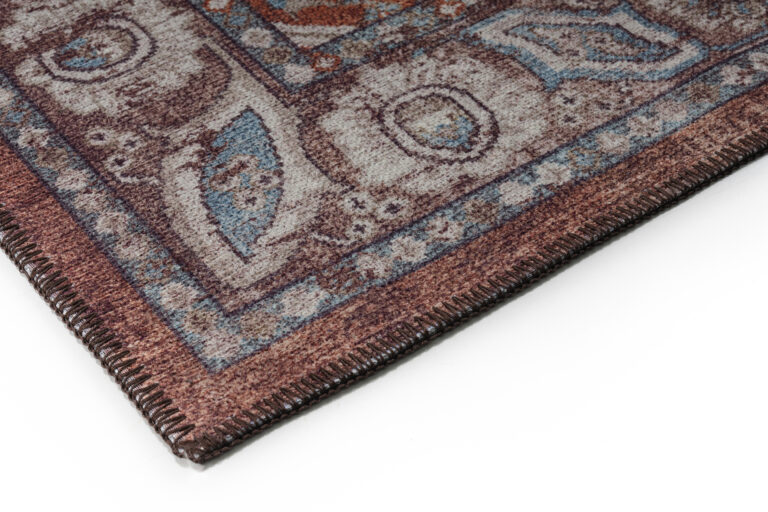 Tapis Dubai Bordeaux Ornements Antidérapant