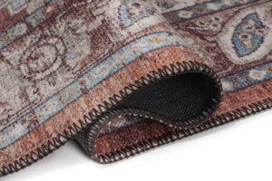 Tapis Dubai Bordeaux Ornements Antidérapant