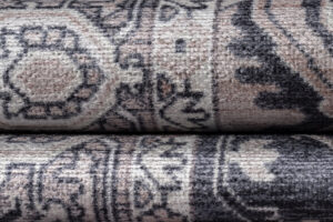 Tapis Dubai Bleu Marine Rosace Antidérapant