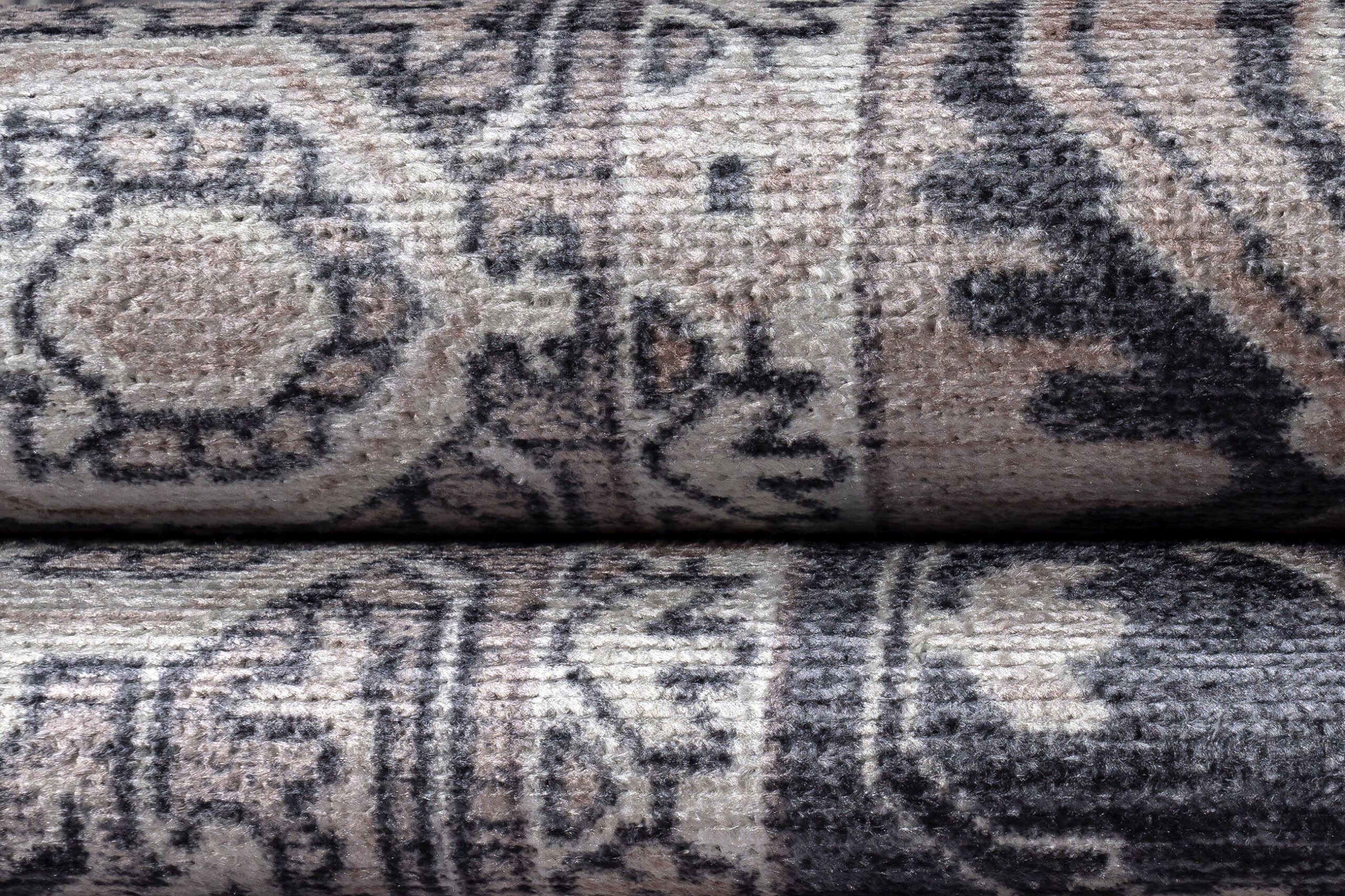 Tapis Dubai Bleu Marine Rosace Antidérapant