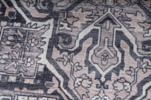 Tapis Dubai Bleu Marine Rosace Antidérapant