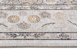 Tapis Dubai Beige Motif Floral Antidérapant