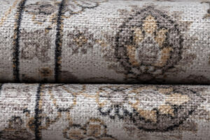 Tapis Dubai Beige Motif Floral Antidérapant