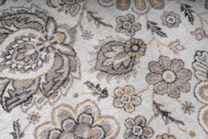 Tapis Dubai Beige Motif Floral Antidérapant
