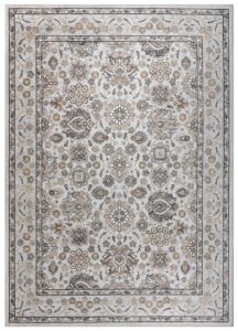 Tapis Dubai Beige Motif Floral Antidérapant