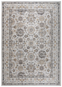 Tapis Dubai Beige Motif Floral Antidérapant